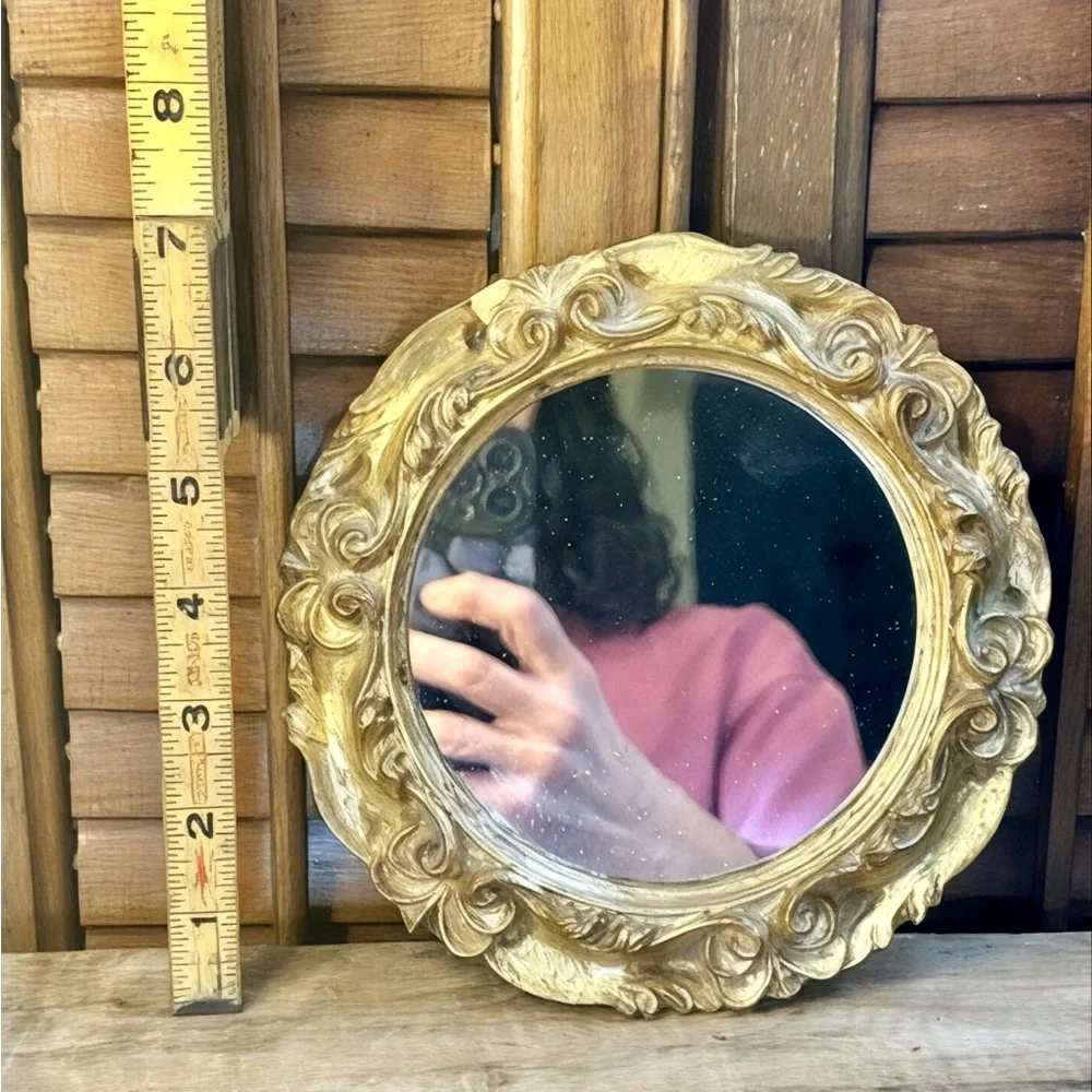 Italian Florentine Hollywood Regency Gold Giltwood Baroque Wall Mirror